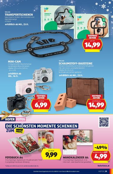 Leták Hofer Rakúsko - Hofer Rakúsko - Unser Weihnachtskatalog od 30.10. do 31.12. - strana 31
