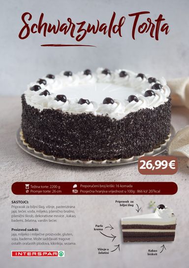 Katalog SPAR - SPAR - Torte vrijedi od 19.01. do 31.12. - stranica 16