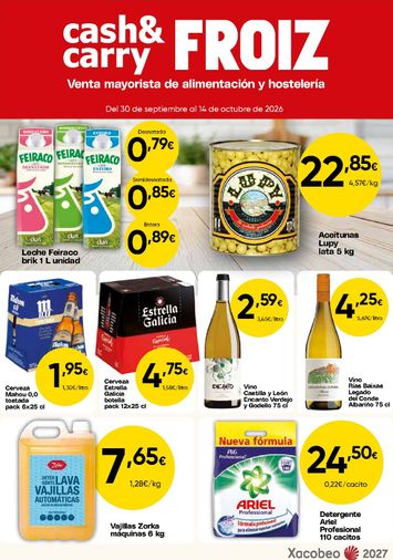 Folleto Froiz - Froiz - Cash&Carry del 30/09 al 14/10 - página 1