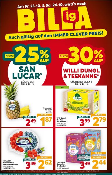 BILLA-Flugblatt - Billa Plus gültig ab 22.10. bis 28.10. - seite 4