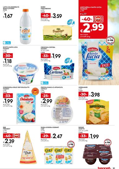 Volantino Bennet - Bennet - Sapori d’Italia valido dal 15/10 al 28/10 - pagina 21