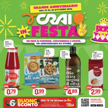 Volantino Crai - Crai - Salerno — Campania valido dal 15/10 al 25/10 - pagina 1