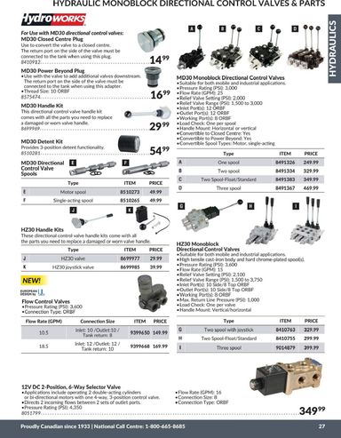 Flyer Princess Auto - Princess Auto - Hydraulics valid since 04-21 until 12-31 - page 30