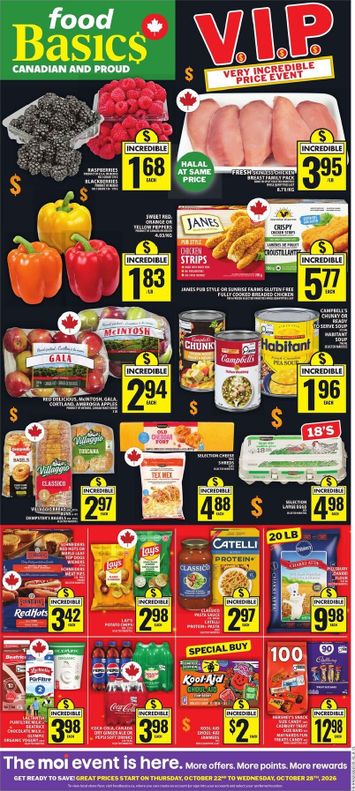 Flyer Food Basics - Food Basics valid since 10-22 until 10-28 - page 1