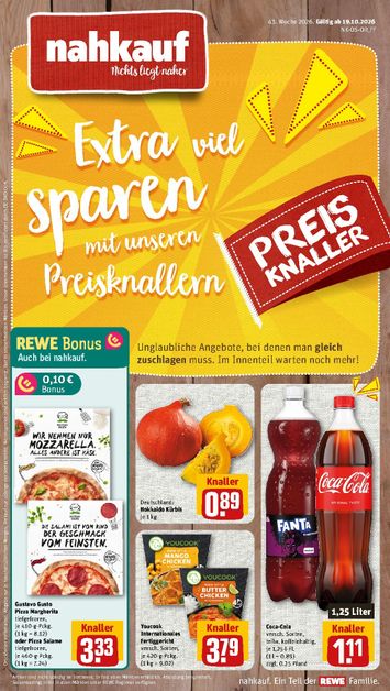 Prospekt Nahkauf - Nahkauf gültig ab 19.10. bis 25.10. - seite 1