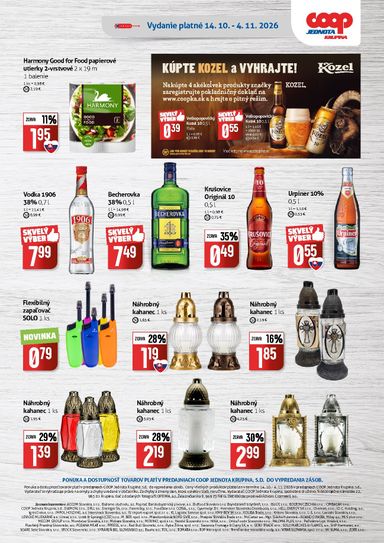 Leták COOP Jednota - COOP Jednota - Krupina od 14.10. do 04.11. - strana 8