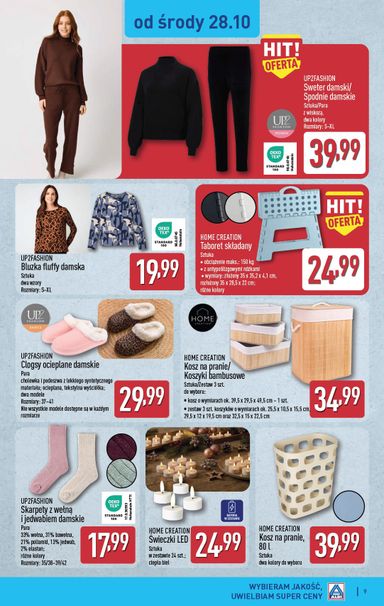 Gazetka ALDI - ALDI - Artykuły przemysłowe i tekstylia od 26.10. do 31.10. - strona 9