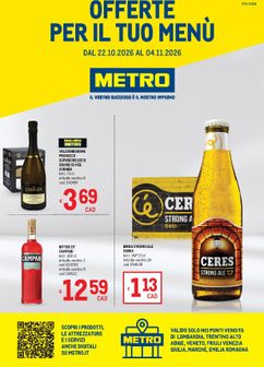 Metro - Lombardia, Trentino Alto Adige, Veneto, Friuli Venezia Giulia, Marche, Emilia Romagna