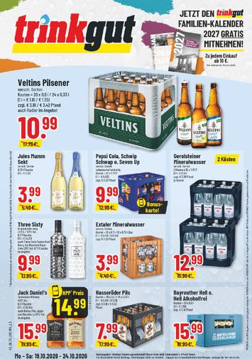 Prospekt Trinkgut - Trinkgut gültig ab 19.10. bis 24.10. - seite 1