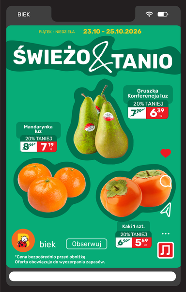Leták Biedronka Poľsko - Biedronka Poľsko - Biek od 23.10. do 31.10. - strana 7