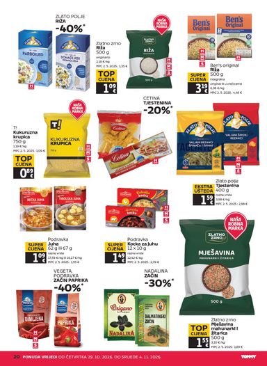 Katalog Tommy - Tommy vrijedi od 29.10. do 04.11. - stranica 20