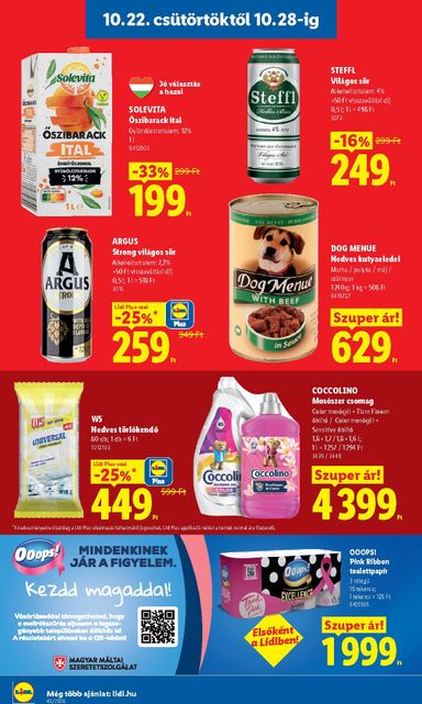 Akciós újság Lidl - Lidl érvényes 10.22.-tól 10.28.-ig - 16 oldal