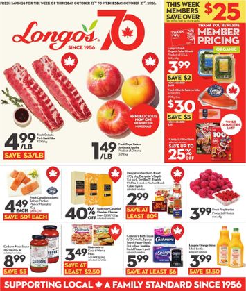 Flyer Longo's - Longo's valid since 10-15 until 10-21 - page 1