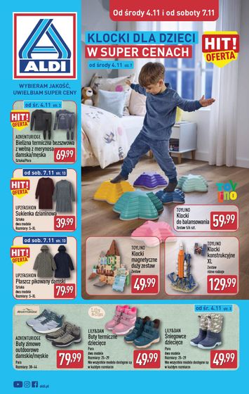 Gazetka ALDI - ALDI - Artykuły przemysłowe i tekstylia od 04.11. do 07.11. - strona 1