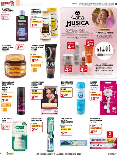 Volantino Iperal - Iperal - Igiene e Bellezza valido dal 14/10 al 27/10 - pagina 4
