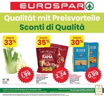 Volantino Eurospar - Eurospar - Deutch valido dal 29/10 al 11/11 - pagina 1