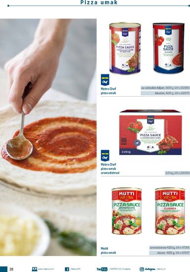 Katalog Metro - Metro - Poslovna rješenja - Pizzeria vrijedi od 06.07. do 31.12. - stranica 28