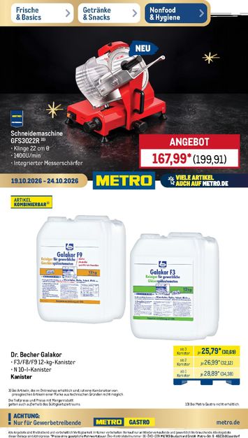 Prospekt METRO - Metro - NonFood gültig ab 19.10. bis 24.10. - seite 1