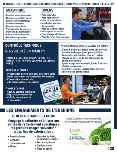 Catalogue E.Leclerc - E.Leclerc - L'auto valable dès le 12/05 au 27/03 - page 35
