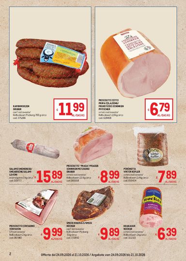 Volantino METRO - Metro - Offerte Alto Adige Merano, Brunico valido dal 24/09 al 21/10 - pagina 2