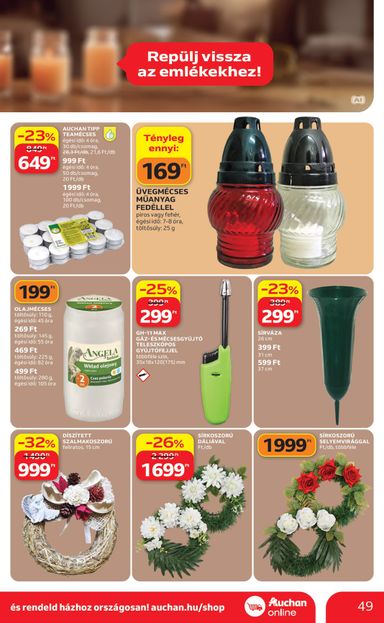 Akciós újság Auchan - Auchan Hipermarket érvényes 10.22.-tól 10.28.-ig - 49 oldal