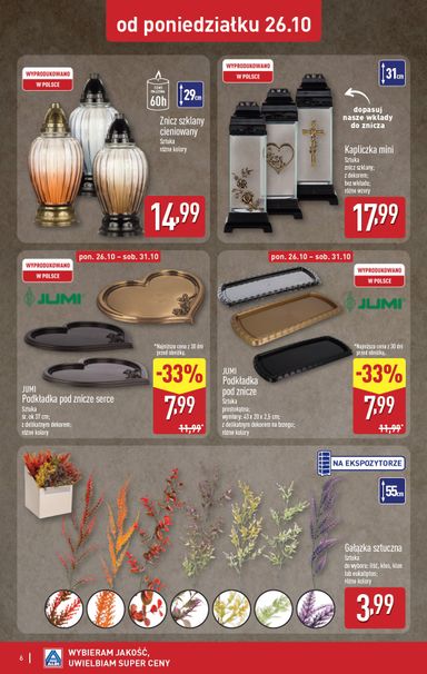 Gazetka ALDI - ALDI - Znicze i stroiki od 26.10. do 31.10. - strona 6
