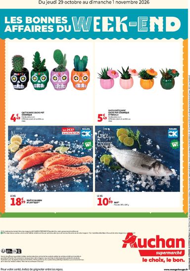 Folder Auchan - Auchan supermarché - Les bons plans du week-end van 29/10 tot 01/11 - side 2