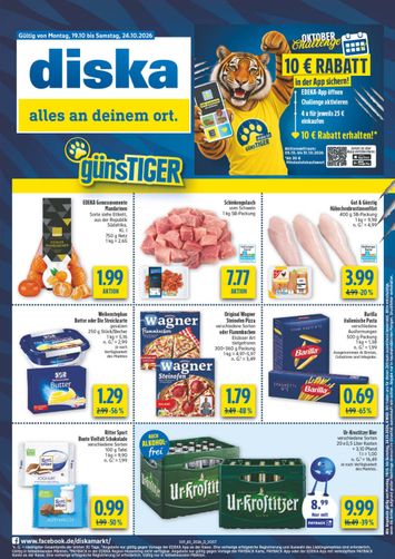 Prospekt Diska - Diska - Sachsen-Thüringen gültig ab 19.10. bis 24.10. - seite 1