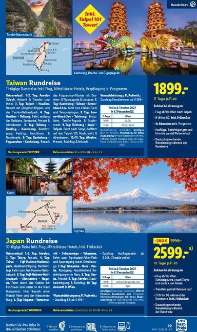 Lidl-Flugblatt - Lidl - Oktober Reise-Highlights gültig ab 30.09. bis 31.10. - seite 19