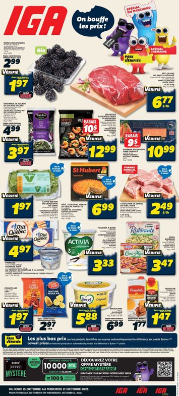 Flyer IGA - IGA valid since 10-15 until 10-21 - page 1