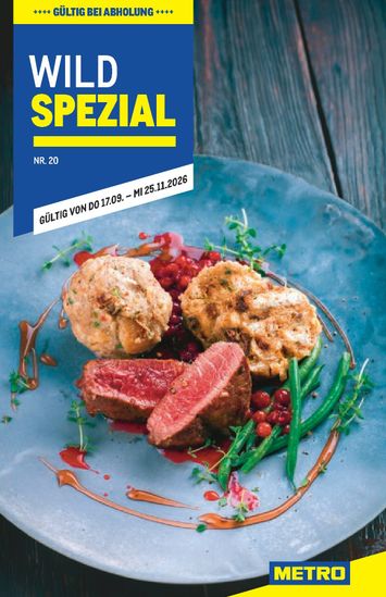 METRO-Flugblatt - Metro - Wild Spezial gültig ab 17.09. bis 25.11. - seite 1