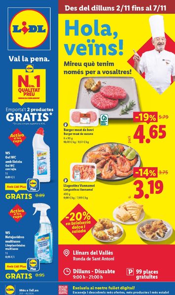 Folleto Lidl - Lidl - Llinars del Vallès del 02/11 al 07/11 - página 1