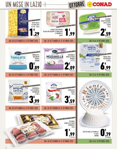 Volantino Conad Superstore - Conad Superstore - Un Mese in Lazio valido dal 01/10 al 31/10 - pagina 4
