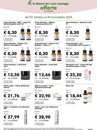 Volantino NaturaSì - NaturaSì valido dal 07/10 al 03/11 - pagina 55