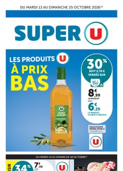 Catalogue Super U de du mardi 13/10