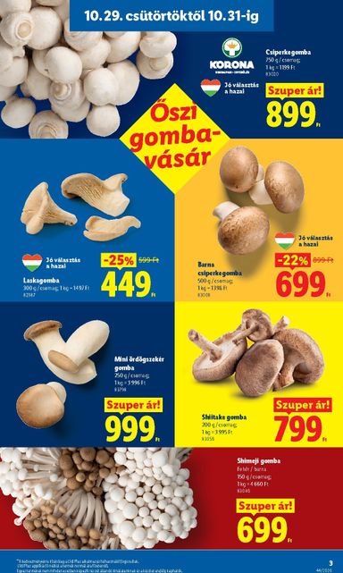 Akciós újság Lidl - Lidl érvényes 10.29.-tól 11.04.-ig - 3 oldal