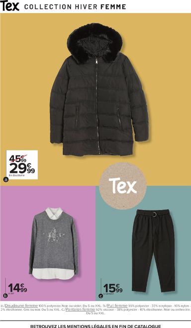 Catalogue Carrefour - Carrefour - Tex Catalogue Hiver valable dès le 20/10 au 02/11 - page 5