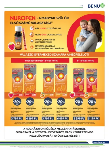 Akciós újság Benu - Benu érvényes 10.01.-tól 10.31.-ig - 19 oldal