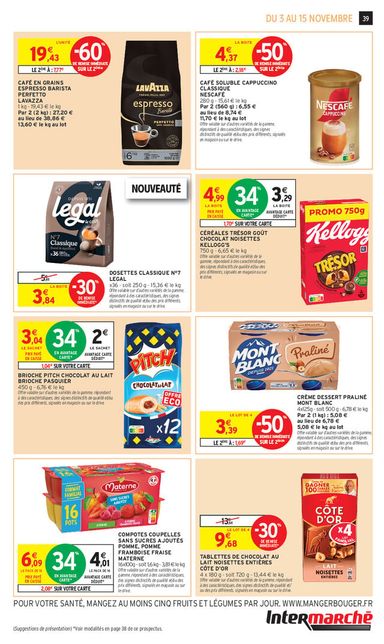 Catalogue Intermarché - Intermarché valable dès le 03/11 au 15/11 - page 39