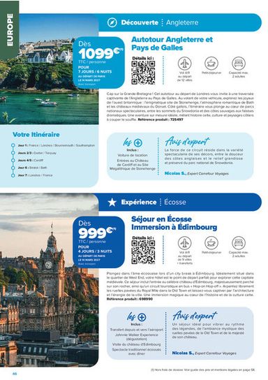 Catalogue Carrefour Market - Carrefour Market - Séjours & Circuits valable dès le 14/08 au 30/10 - page 46
