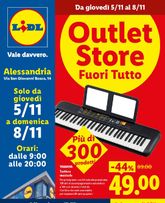 Lidl - Outlet Store valido da giovedì 05/11/2026