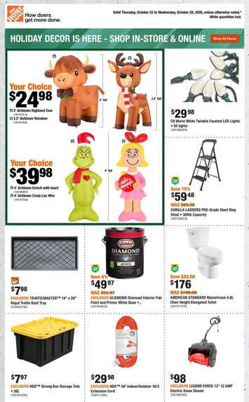 Flyer Home Depot - Home Depot valid since 10-22 until 10-28 - page 1