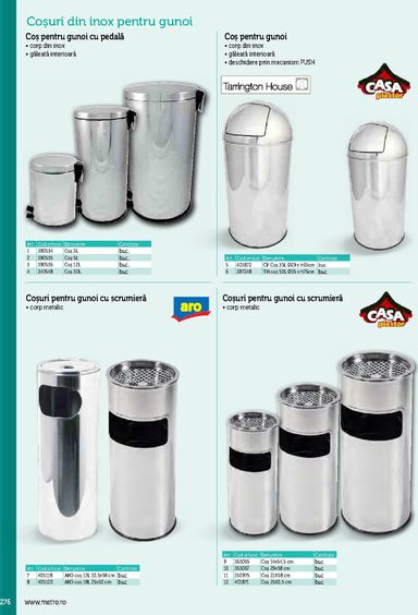 Catalogul Metro - Metro - Echipamente Profesionale pentru HoReCa de la 01.01. până la 31.12. - pagina 276