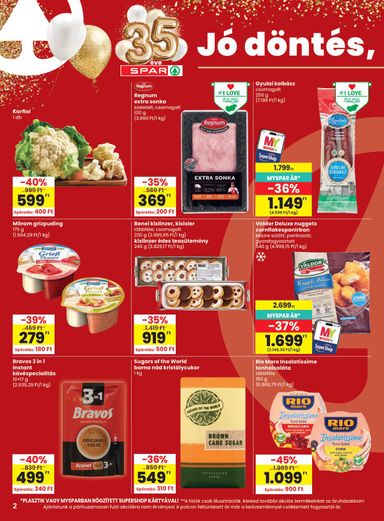 Akciós újság Spar - SPAR érvényes 10.22.-tól 10.28.-ig - 2 oldal