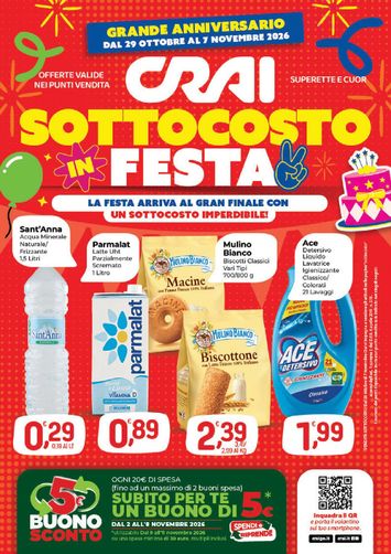 Volantino Crai - Crai valido dal 29/10 al 11/11 - pagina 1