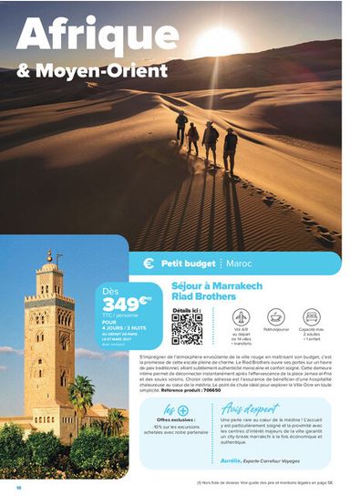 Catalogue Carrefour Market - Carrefour Market - Séjours & Circuits valable dès le 14/08 au 30/10 - page 18