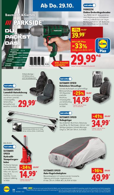 Prospekt Lidl - Lidl - Nonfood gültig ab 26.10. bis 31.10. - seite 22