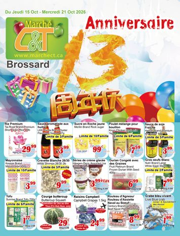 Flyer Marché C&T - Marché C&T - Brossard valid since 10-15 until 10-21 - page 1