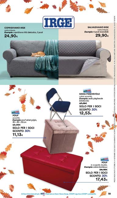 Volantino Ipercoop - Ipercoop - Casa d'Autunno valido dal 08/10 al 04/11 - pagina 19