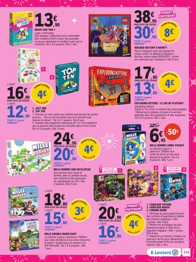 Catalogue E.Leclerc - E.Leclerc - Jouets valable dès le 13/10 au 05/12 - page 113